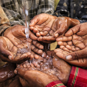 Poor Indian children asking for fresh water, India Saving the Arctic