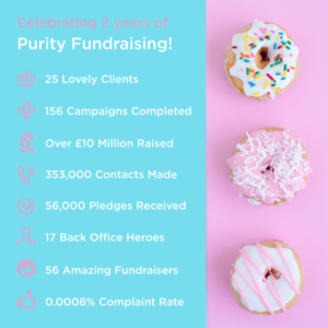 2 Years of Purity Fundraising…well, that went quickly!!
