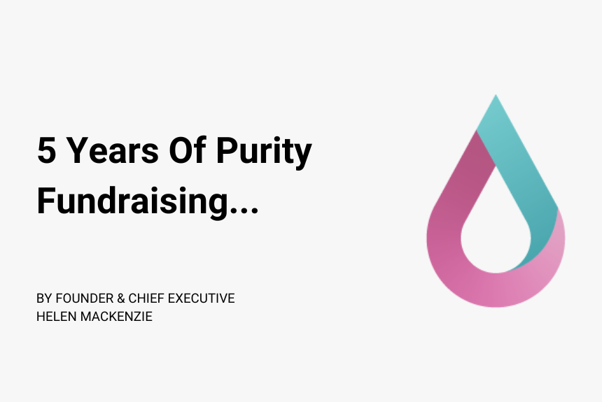 Helens 5 year blog header 5 Years Of Purity Fundraising…